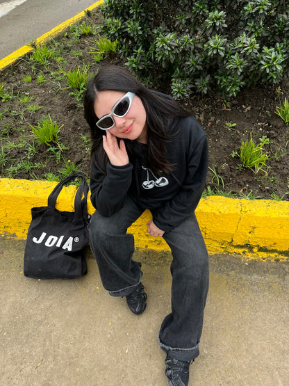 Hoodie cherry modelo clásico negro