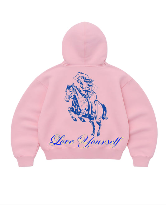 Hoodie love yourself modelo manga globo