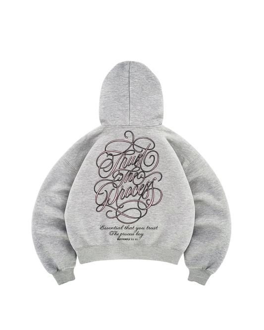 Hoodie trust the process modelo  mangas globo