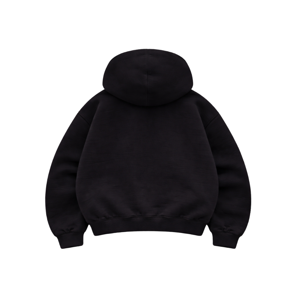 Basic Black - Hoodie Mangas Globo