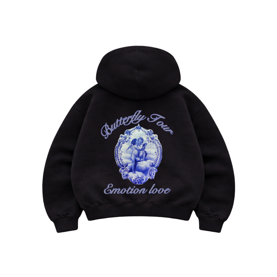 Emotion Love - Hoodie Manga Globo Black