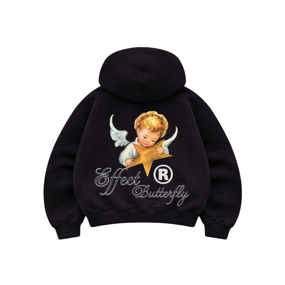 Effect Butterfly Black - Hoodie Mangas Globo