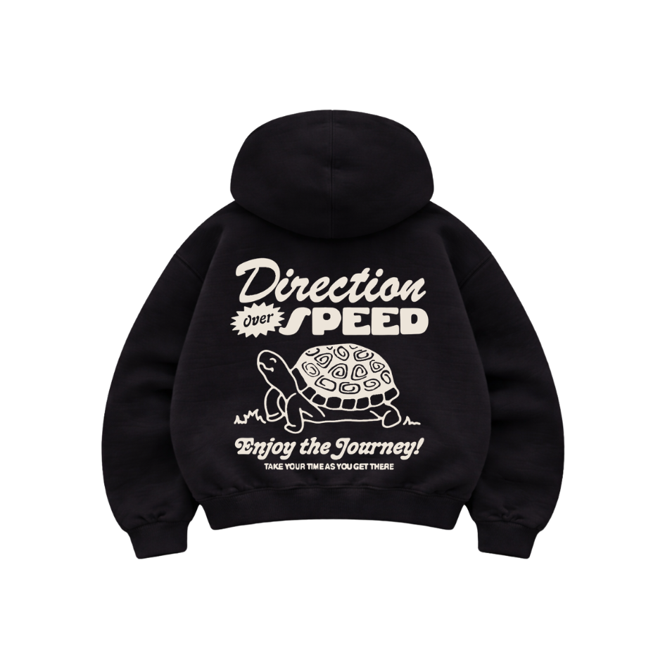 Speed - Hoodie Mangas Globo Black