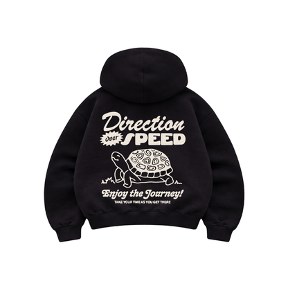 Speed - Hoodie Mangas Globo Black
