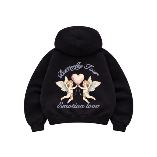 Archangel in Love - Hoodie Mangas Globo Black