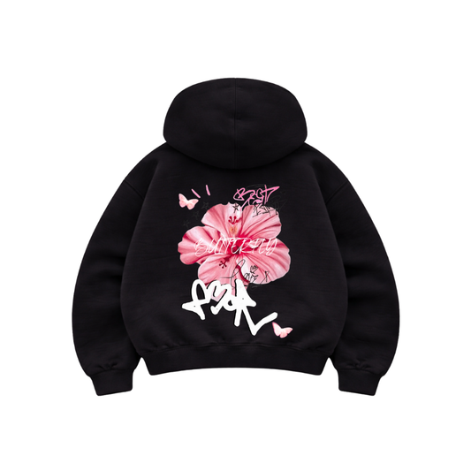 Love - Hoodie Mangas Globo Black