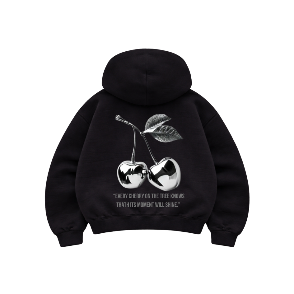 Cherry Silver - Hoodie Mangas Globo Black