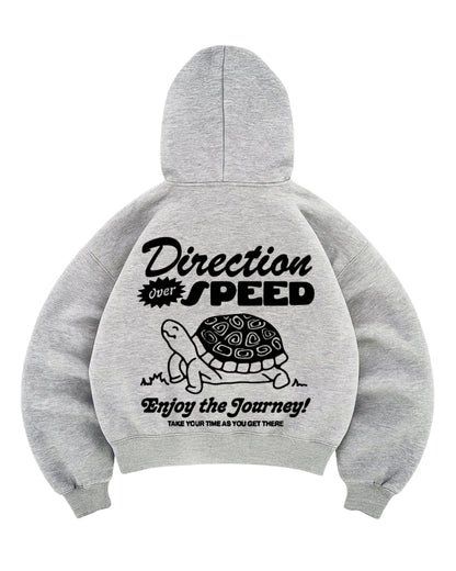 Hoodie tortoise modelo negro manga globo