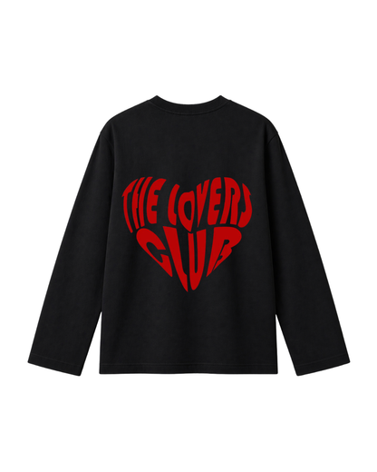 The lovers club- Camiseta manga larga Black
