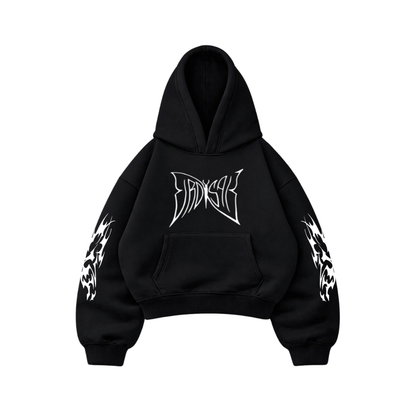 Butterfly Emblem Black - Hoodie Mangas Globo