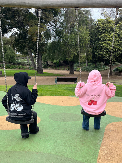 Hoodie cherry modelo clásico negro