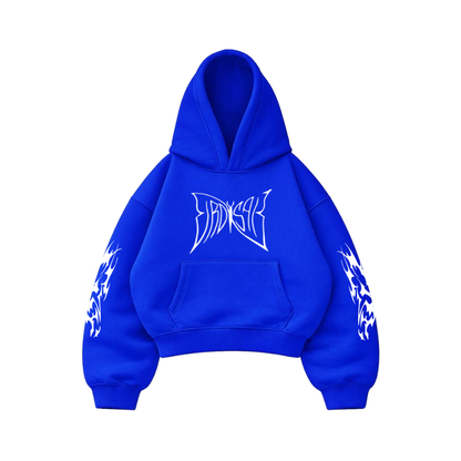 Butterfly Emblem Blue - Hoodie Mangas Globo