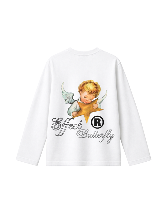 Effect Butterfly Angel -  Camiseta Manga Larga white