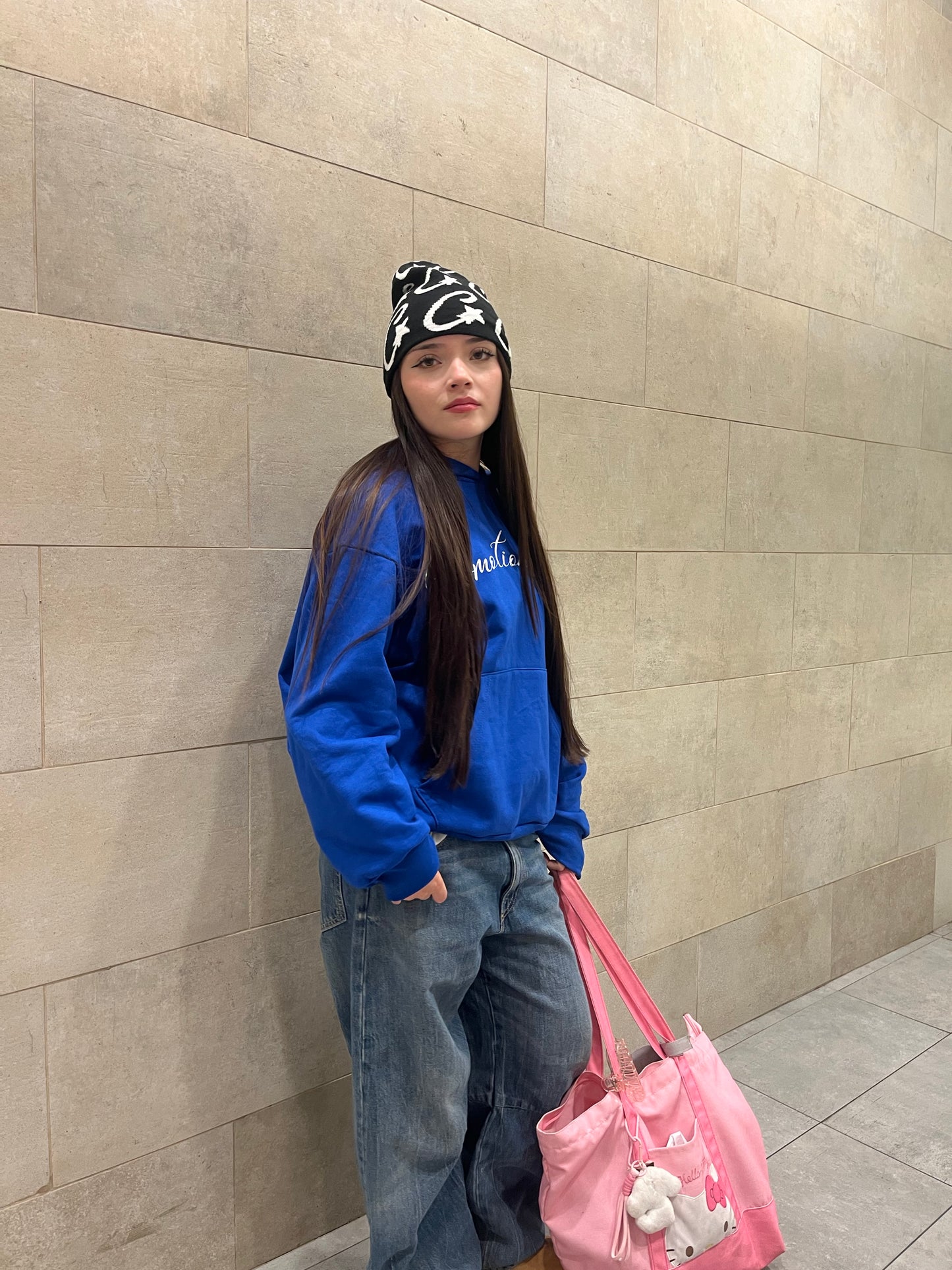 In Love -Hoodie Mangas Globos blue