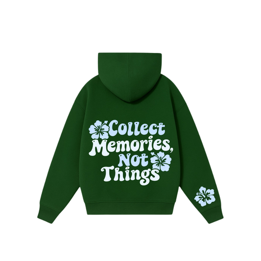 Hoodie collect memories modelo clásico azul Francia