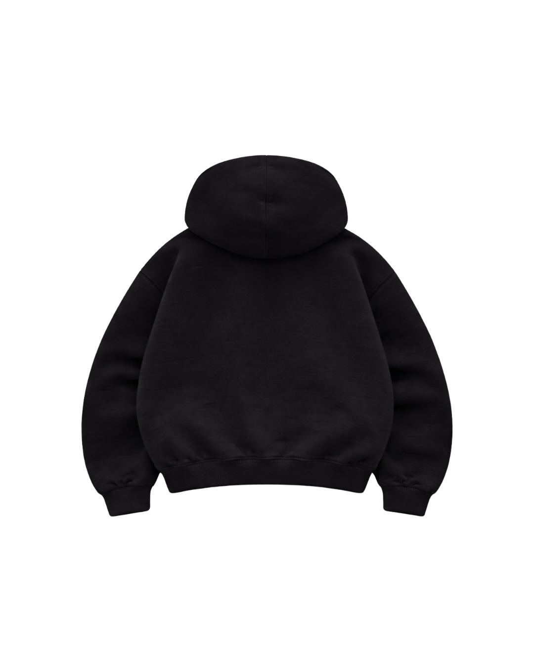 Basic Black - Hoodie Zip Mangas Globos