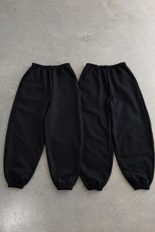 Pantalon buzo negro basic