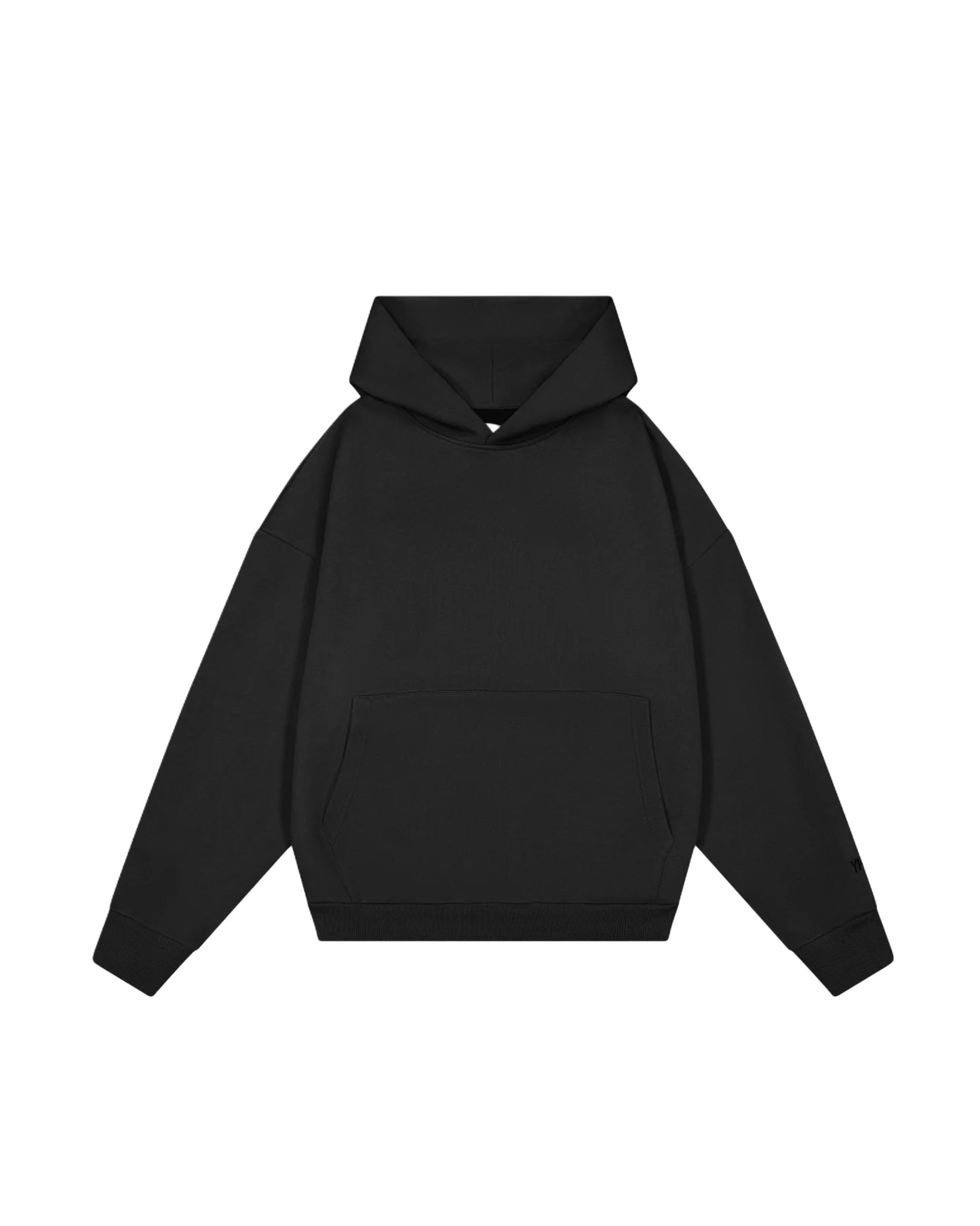 Hoodie basic negro modelo clásico