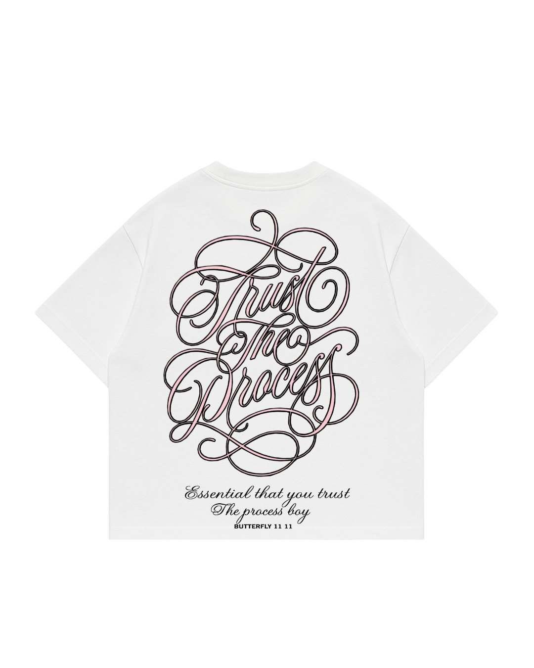 Trust The Process - Premium Boxy T-Shirt white