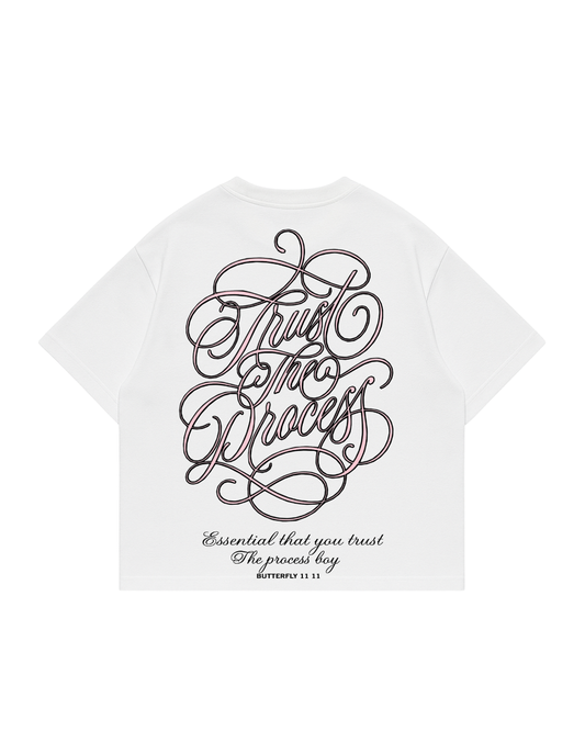 Trust The Process - White Premium Boxy T-Shirt