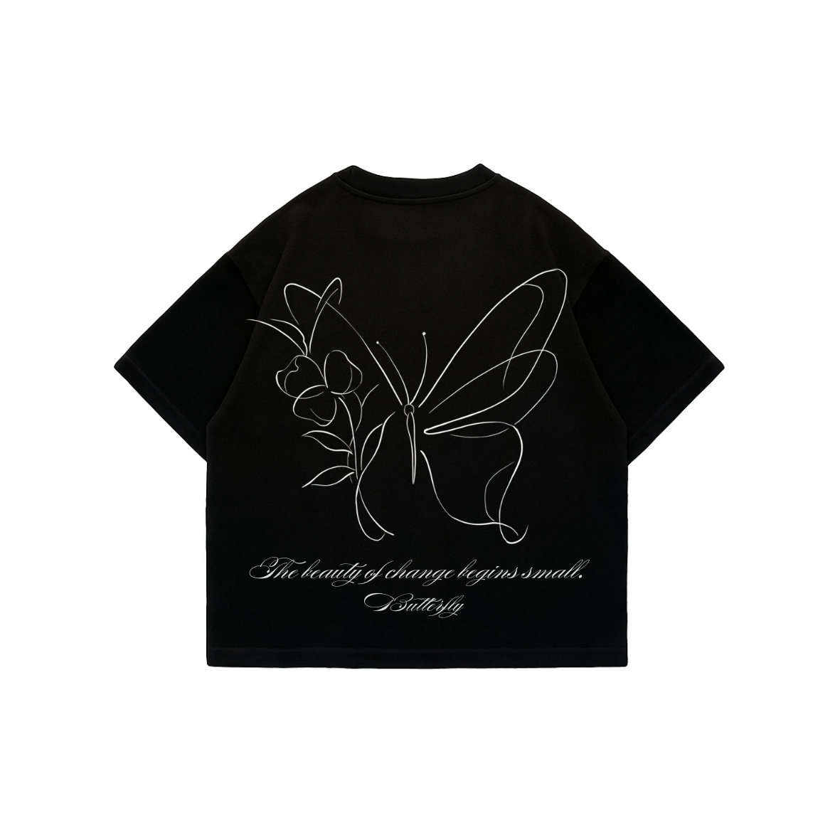 Beauty Change -  Boxy T-Shirt Black Premium