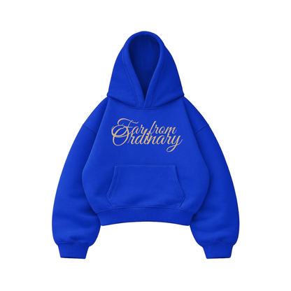 Far From Ordinary - Hoodie Mangas Globo Blue