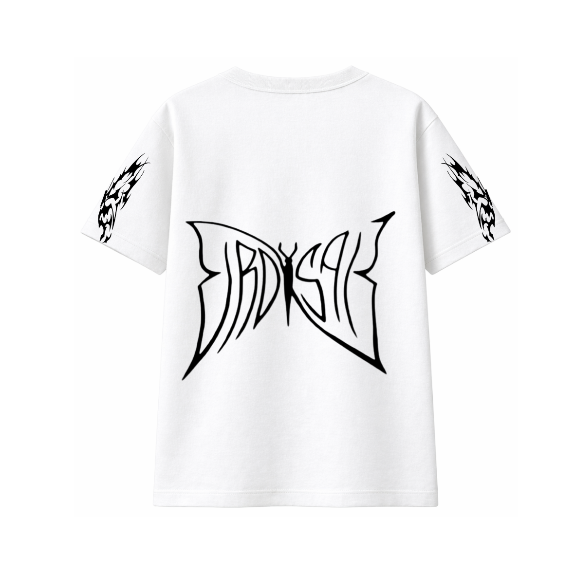 Butterfly Emblem - Premium Clasic T-Shirt white