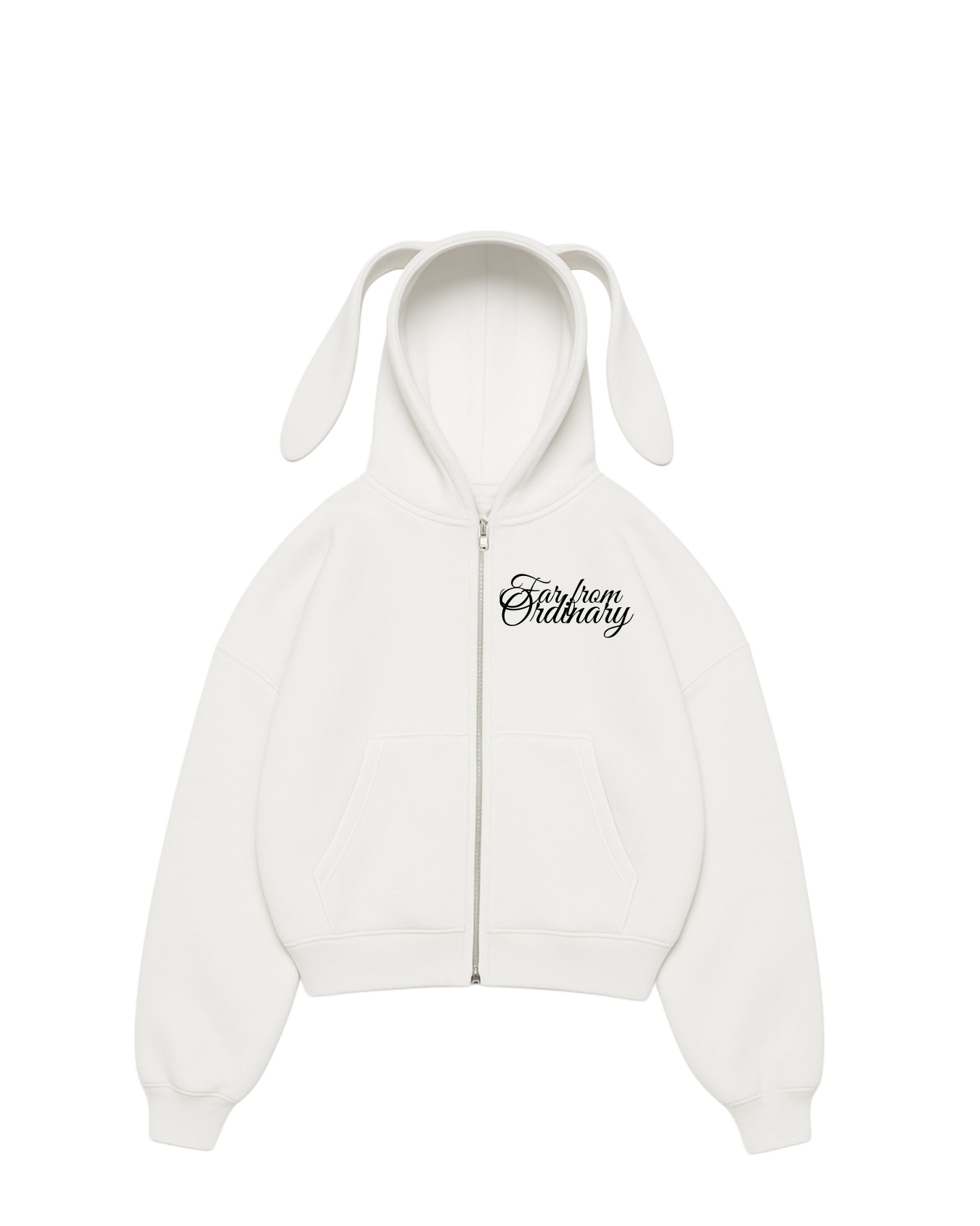Ordinary- Hoodie Bunny white