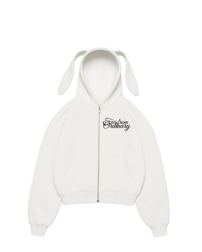 Ordinary- Hoodie Bunny white