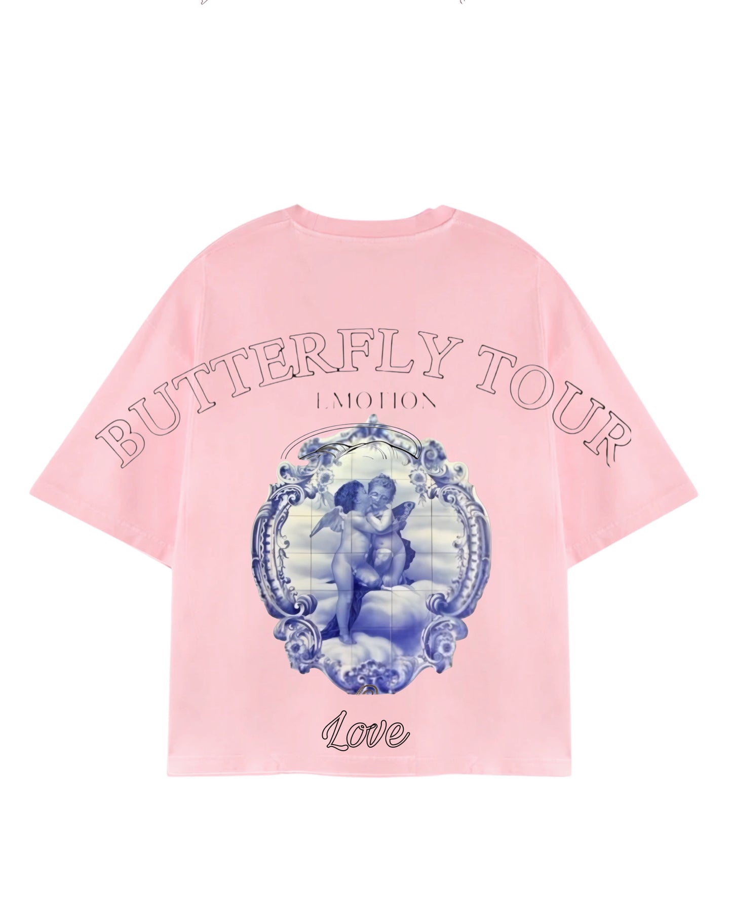 Camiseta Butterfly modelo oversized ⭑