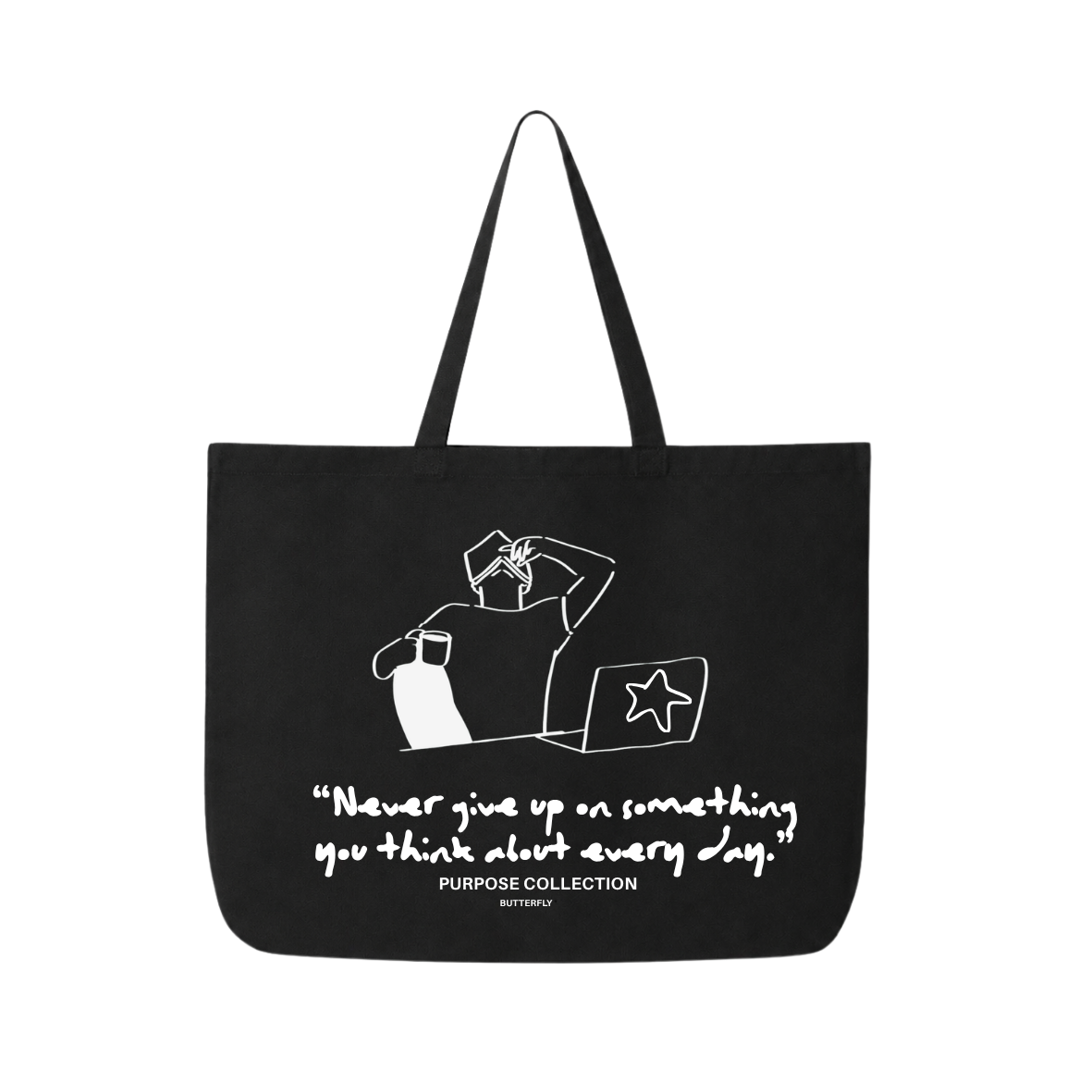 Never give - Tote bag