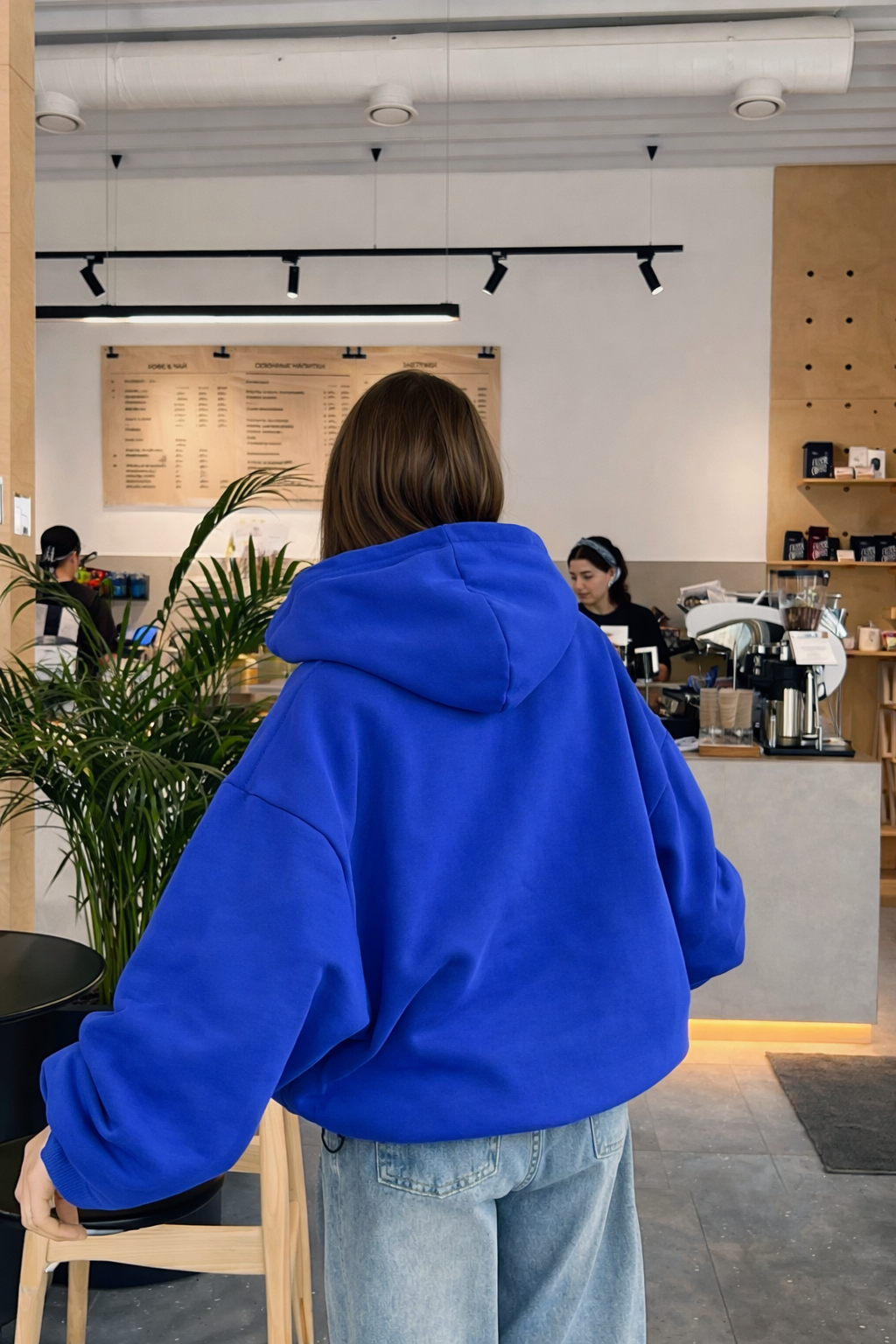 Basic Blue - Hoodie Mangas Globo