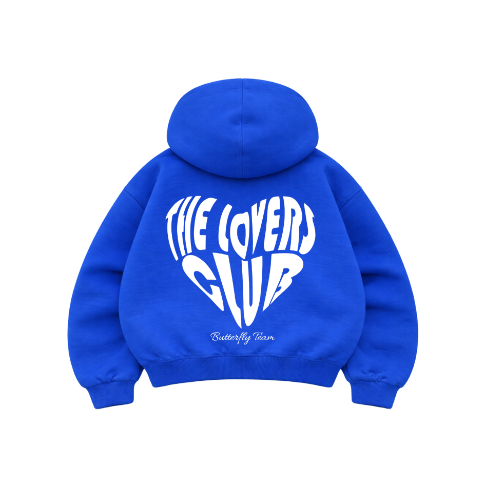 Lovers Club Blue - Hoodie Mangas Globo