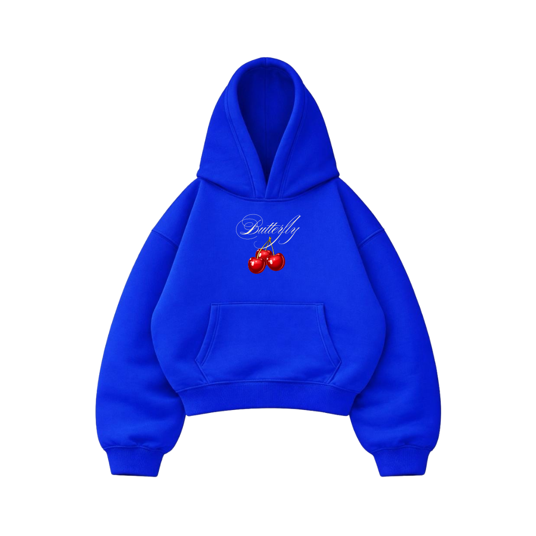 Cherry - Hoodie Mangas Globo Blue