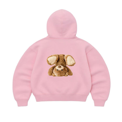 Hoodie bear rosado mangas globo
