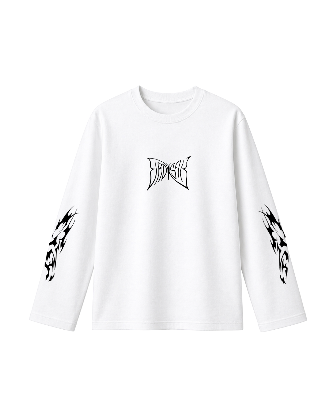 Butterfly Emblem  - Camiseta Manga Larga white