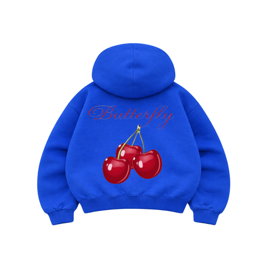 Red Cherry Blue - Hoodie Mangas Globo