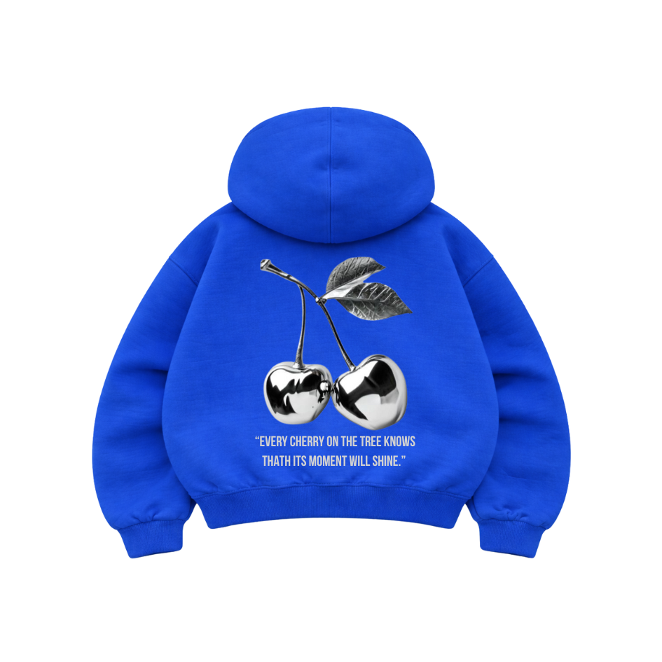 Cherry Silver - Hoodie Mangas Globo Blue