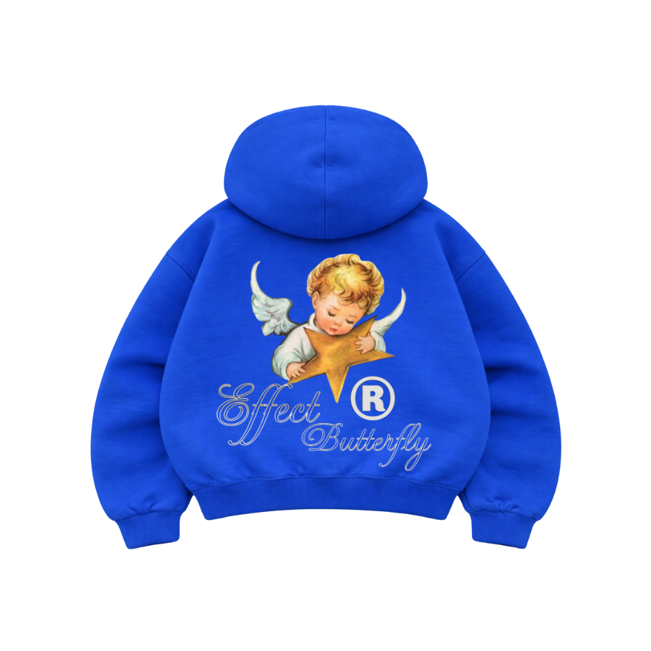 Effect Butterfly Blue - Hoodie Mangas Globo
