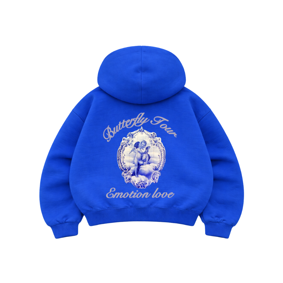 Emotion Love - Hoodie Manga Globo Blue