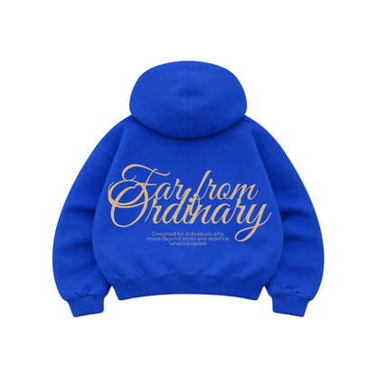 Far From Ordinary - Hoodie Mangas Globo Blue
