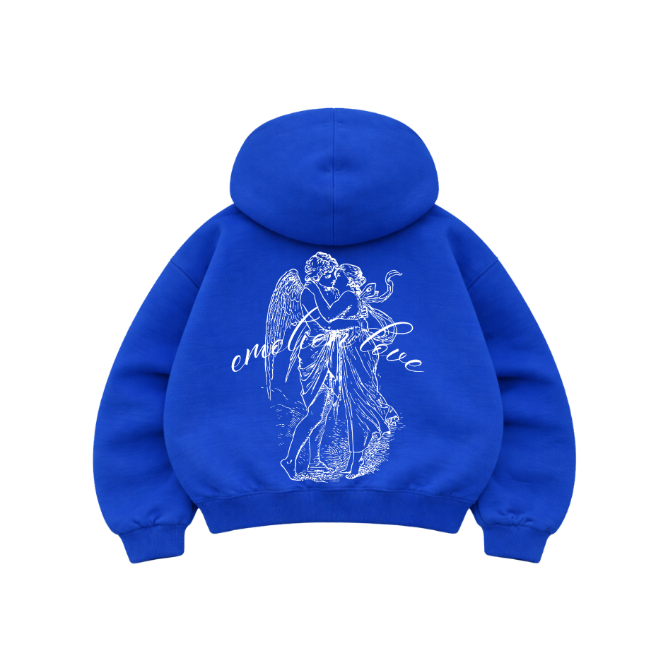 In Love - Hoodie Mangas Globo Blue