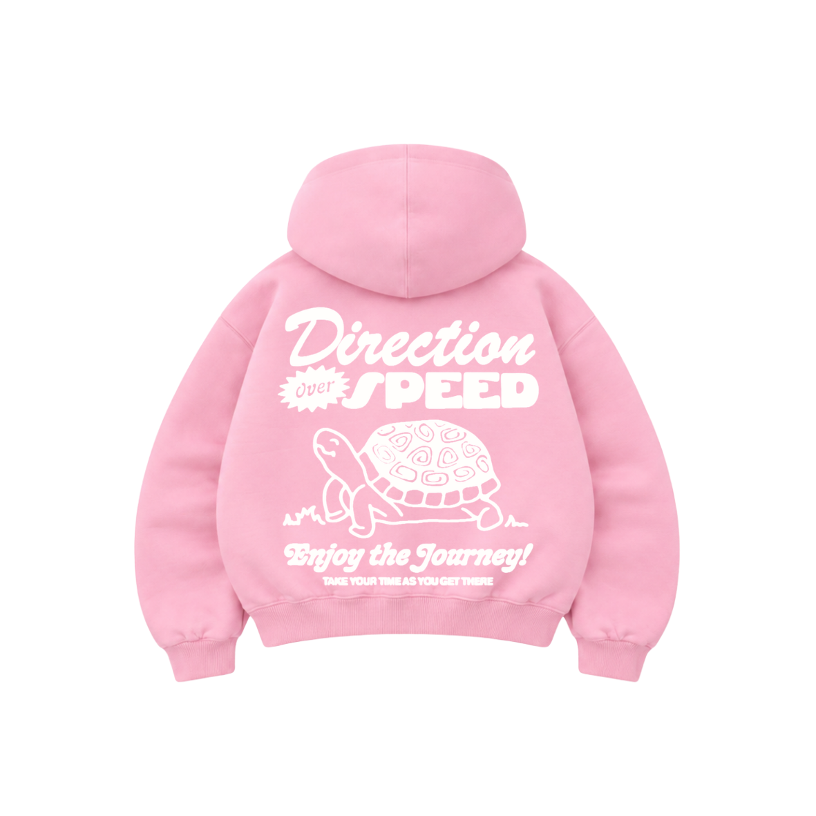 Over speed - Hoodie Zip Mangas Globos pink puff