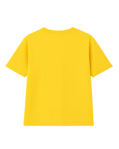 t-shirt basic amarillo modelo recto