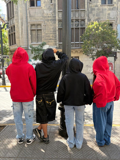 Basic Black - Hoodie Mangas Globo