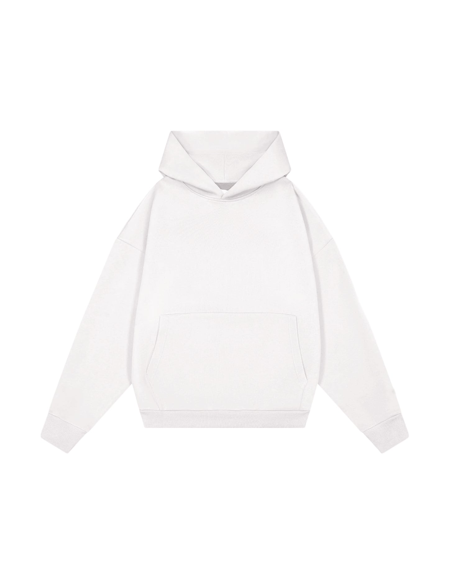 Hoodie basic blanco modelo clásico  ★
