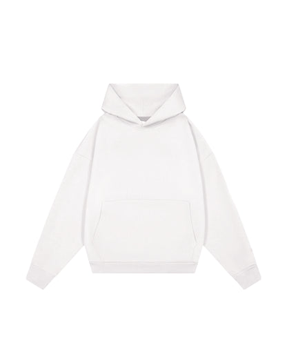 Hoodie basic blanco modelo clásico  ★