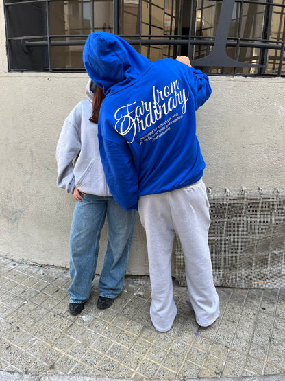 Far From Ordinary - Hoodie Mangas Globo Blue