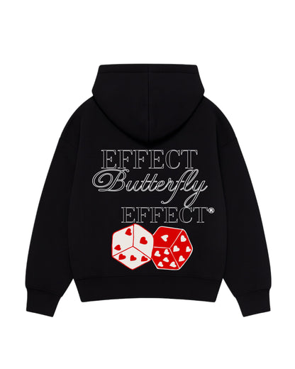 Hoodie effect butterfly  modelo clásico zip