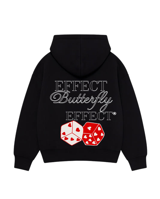 Hoodie effect butterfly  modelo clásico zip